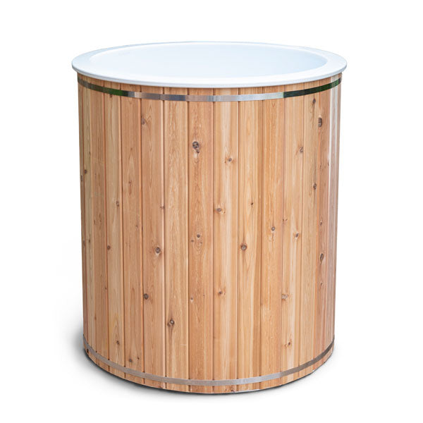 LeisureCraft Baltic Cold Plunge Tub – Canadian Cedar Wellness Barrel