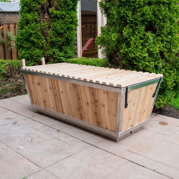 LeisureCraft Polar Cold Plunge Tub – Deluxe Cedar Wellness Barrel