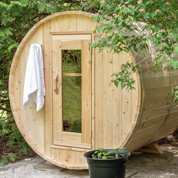 LeisureCraft CT Harmony Wood Burning Barrel Sauna