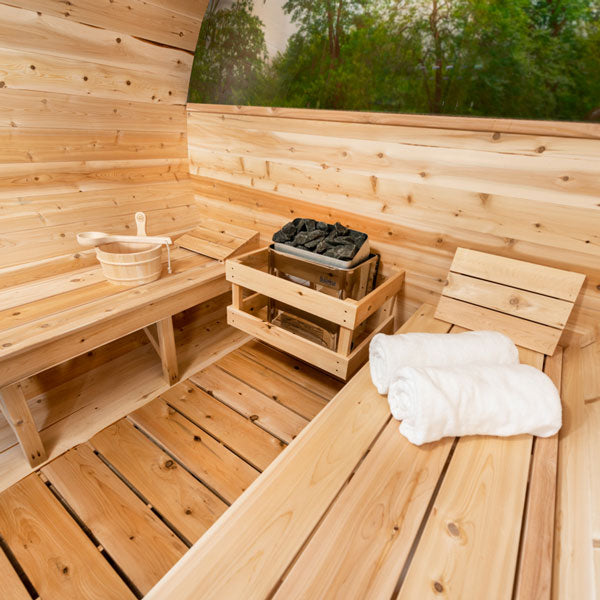 LeisureCraft CT Tranquility MP Barrel Sauna – Luxe 6–8 Person Retreat