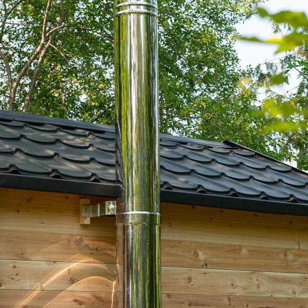 LeisureCraft CT Georgian Cabin Wood Burning Sauna with Change Room