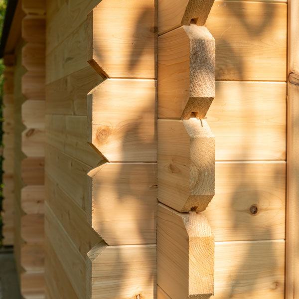 LeisureCraft CT Georgian Cabin Wood Burning Sauna with Change Room