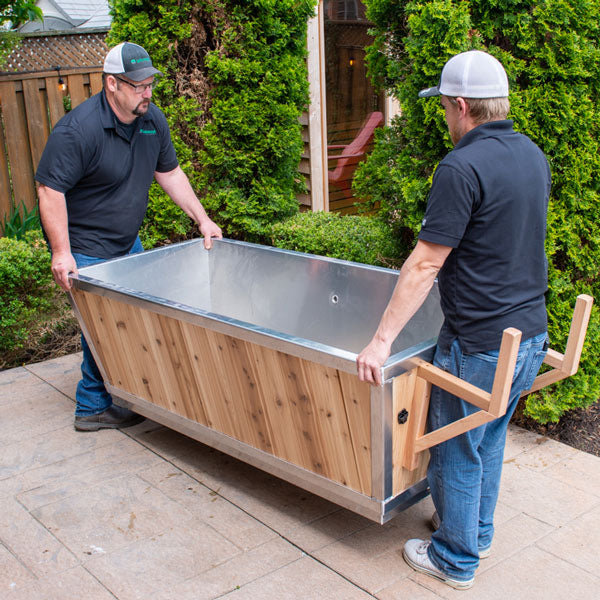 LeisureCraft Polar Cold Plunge Tub – Deluxe Cedar Wellness Barrel