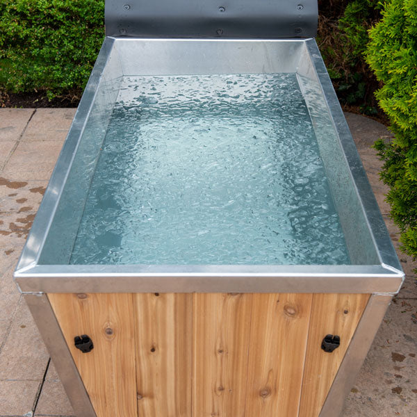 LeisureCraft Polar Cold Plunge Tub – Deluxe Cedar Wellness Barrel