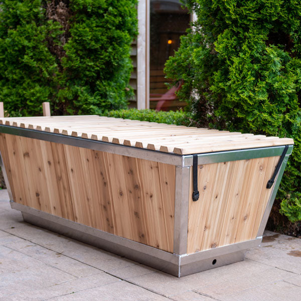 LeisureCraft Polar Cold Plunge Tub – Deluxe Cedar Wellness Barrel