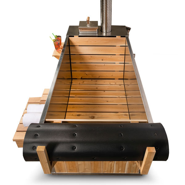 LeisureCraft Starlight Wood‑Burning Hot Tub – Rustic Cedar Spa Experience
