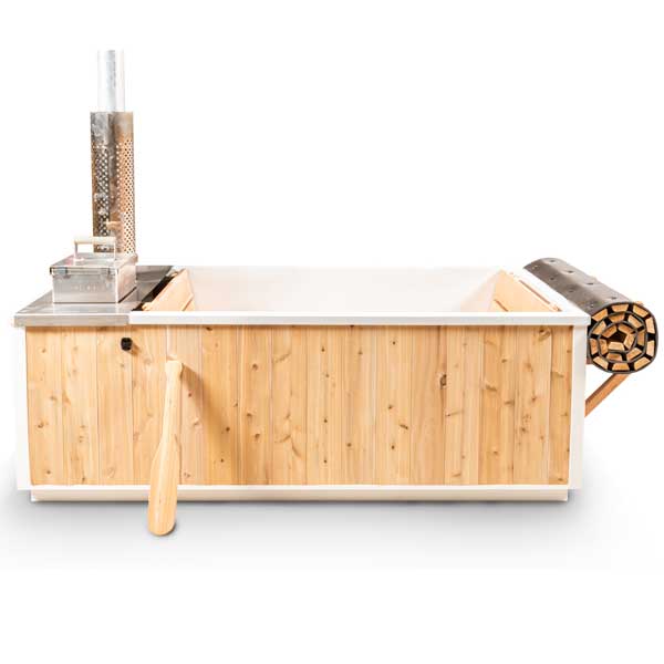 LeisureCraft Starlight Wood‑Burning Hot Tub – Rustic Cedar Spa Experience