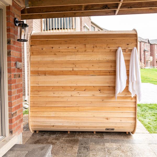 LeisureCraft CT Luna Sauna – Sleek Square Cedar Retreat