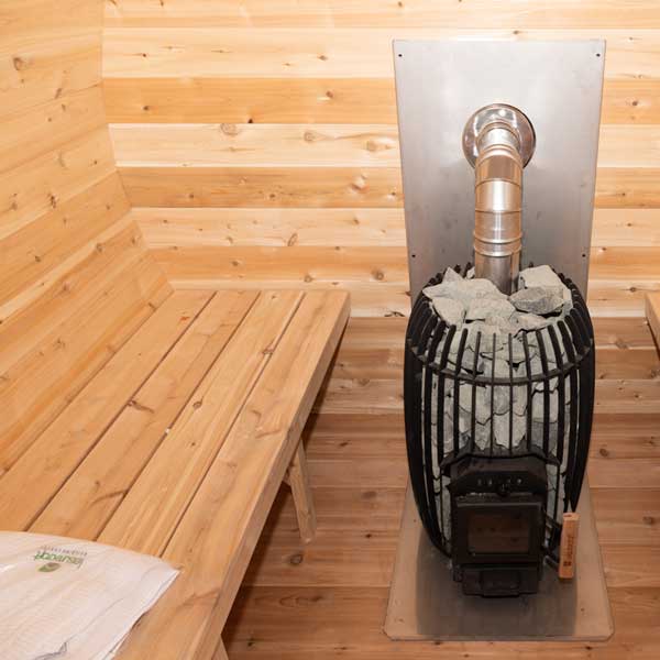 LeisureCraft CT Elation – Canadian Cedar Outdoor Barrel Sauna