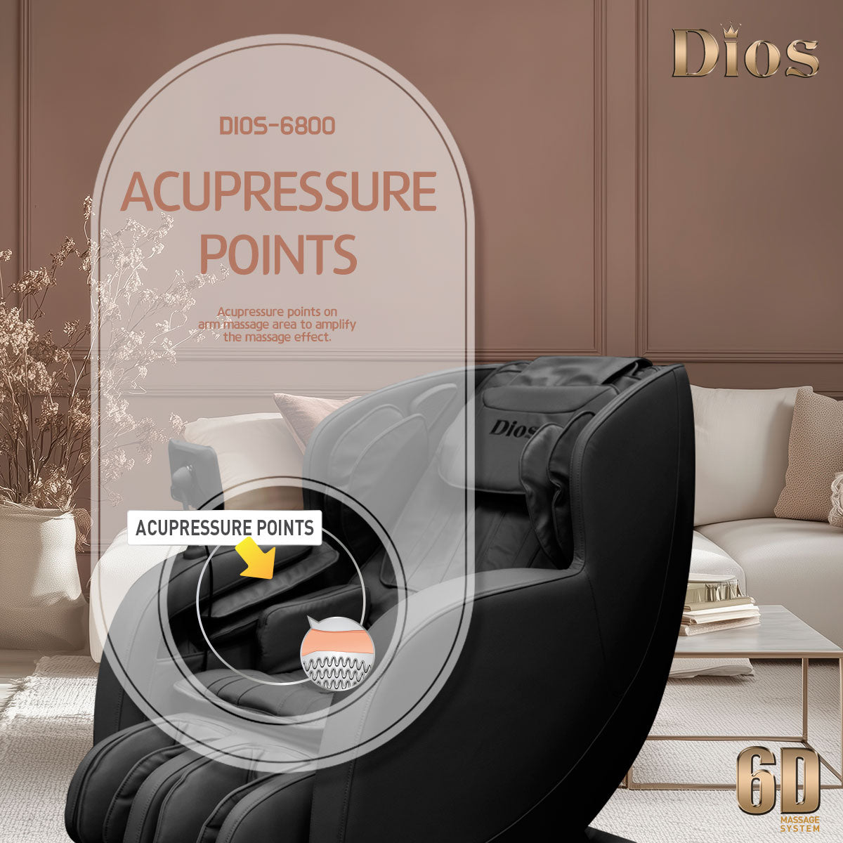 Kahuna Dios 6800 6D AI Luxury Home Spa Massage Chair